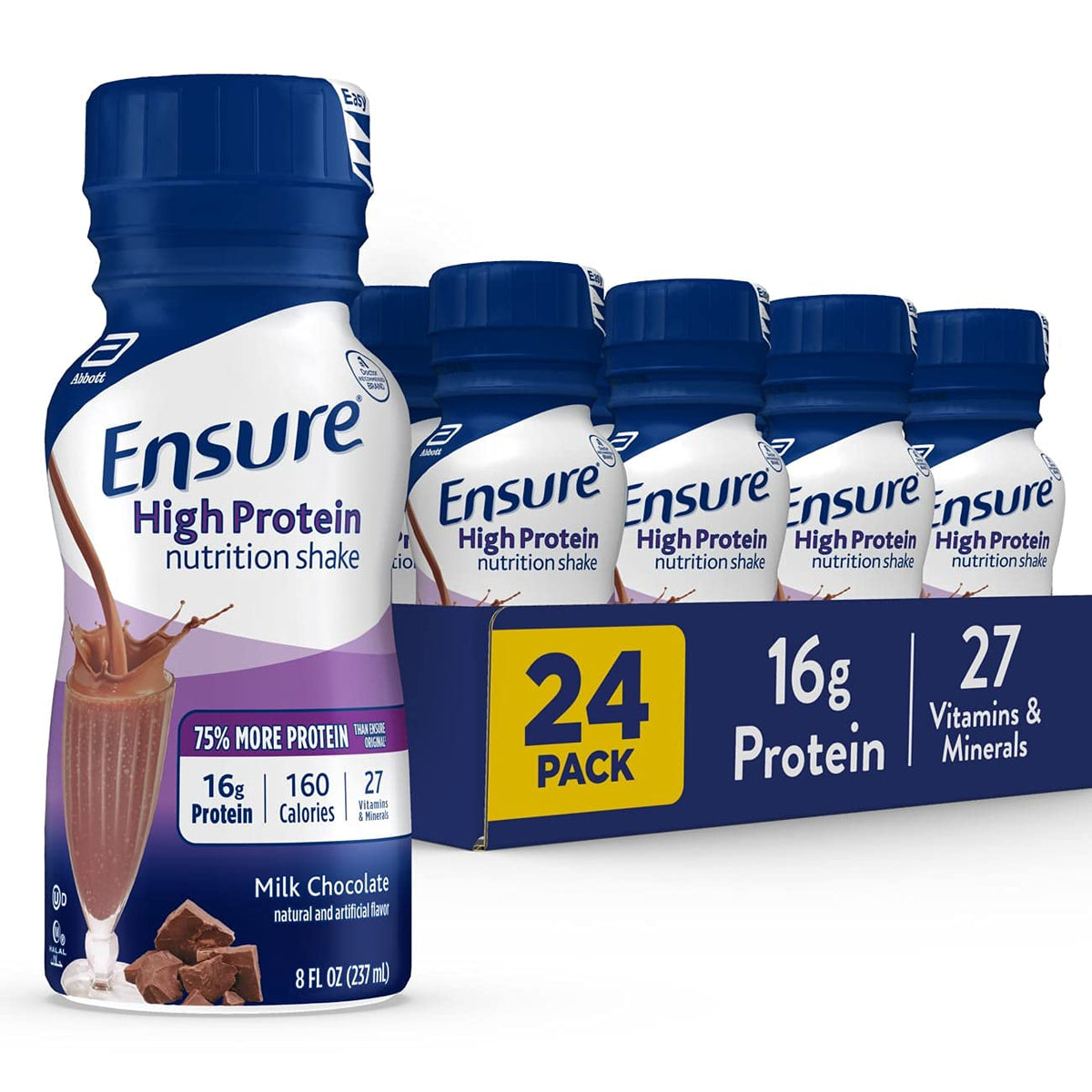 Ensure High Protein Nutritional Shake Milk Chocolate - 24 Pack