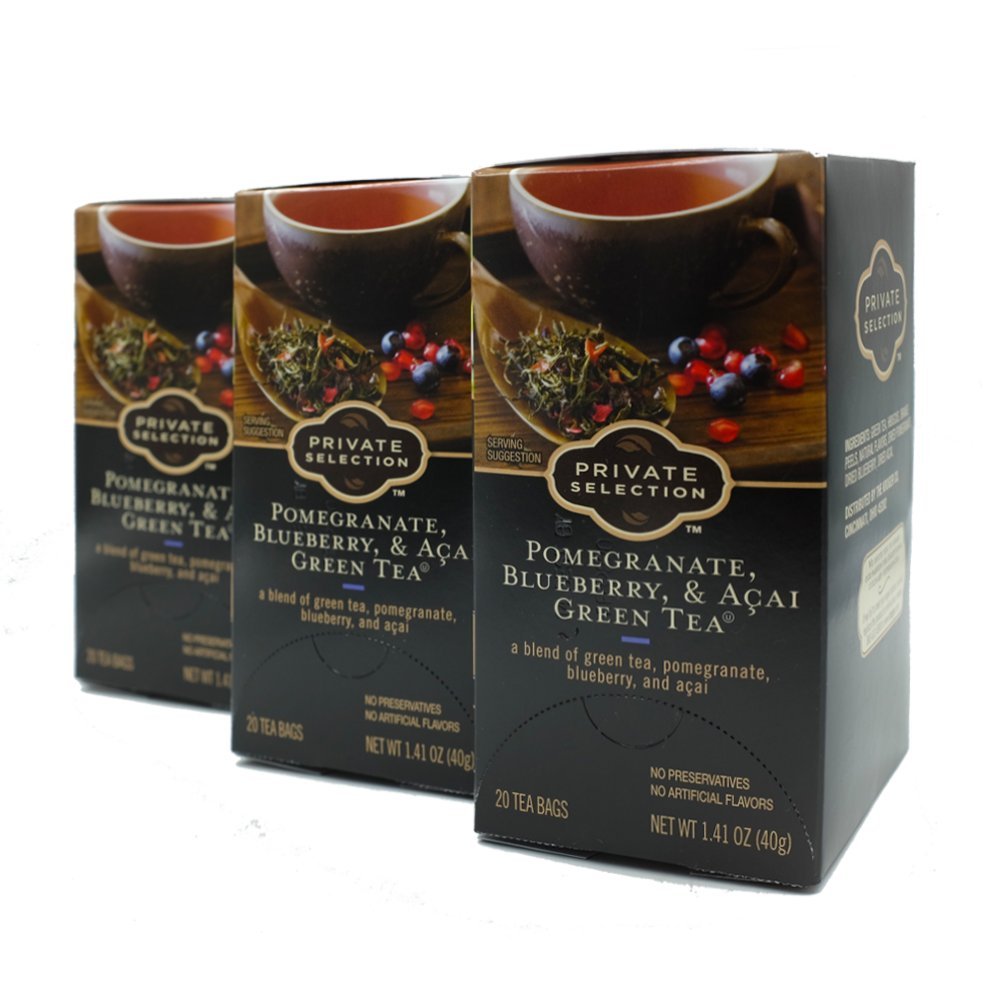 Private Selection Pomegranate, Blueberry & Acai Green Tea - 60 Teabags - image 2
