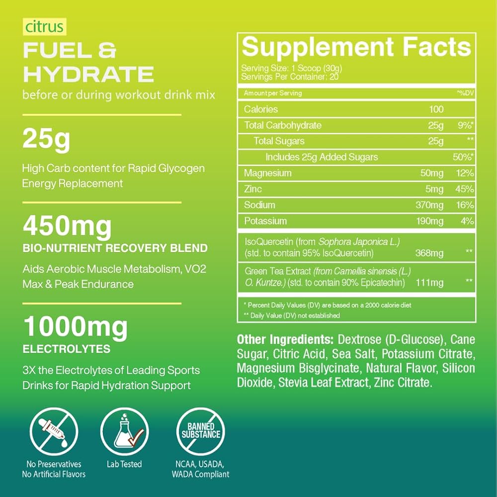 Freak Shake Anti-Fatigue Hydration Powder Citrus - 20 Servings - image 3