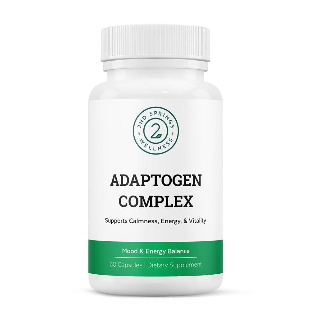 2nd Springs Adaptogen Complex Supplement with Ashwagandha - 60 Capsules