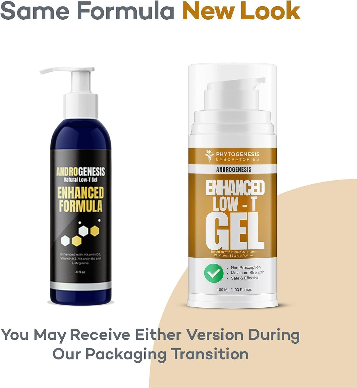 Androgenesis Enhanced Men's Wellness Gel - 4 Fl Oz - image 2