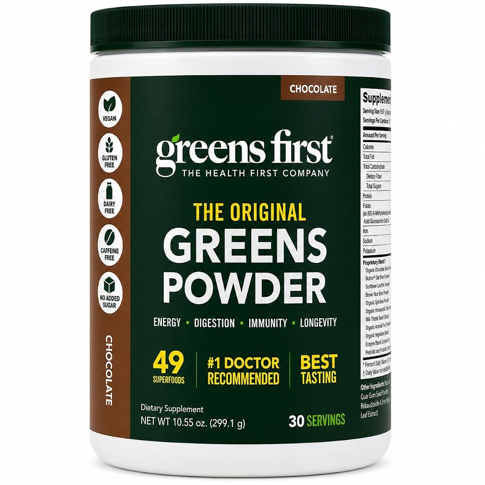 Greens First Original Greens Powder - 49 Superfoods - Organic Fruits
