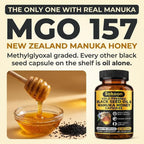 Sakoon Nutrition Black Seed Oil with Manuka Honey - 60 Capsules - image 2