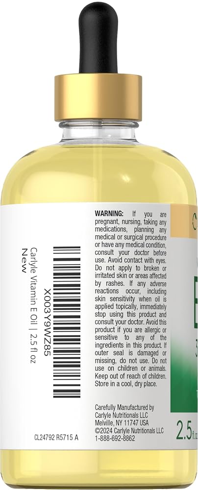 Carlyle Vitamin E Oil 30,000 IU - 2.5 fl oz - image 3