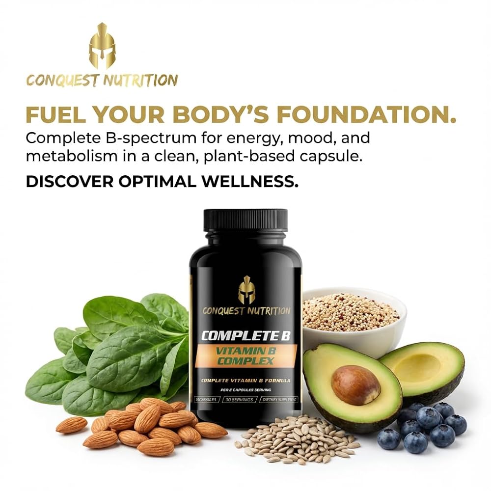 Conquest Nutrition Complete B Vitamin Complex - 60 Vegetarian Capsules - image 5