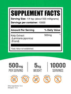 BulkSupplements.com Kelp Extract Powder, Seaweed Supplement