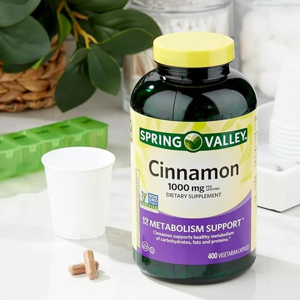 ResMask Spring Valley Cinnamon 1000 mg - 400 Vegetarian Capsules - image 3