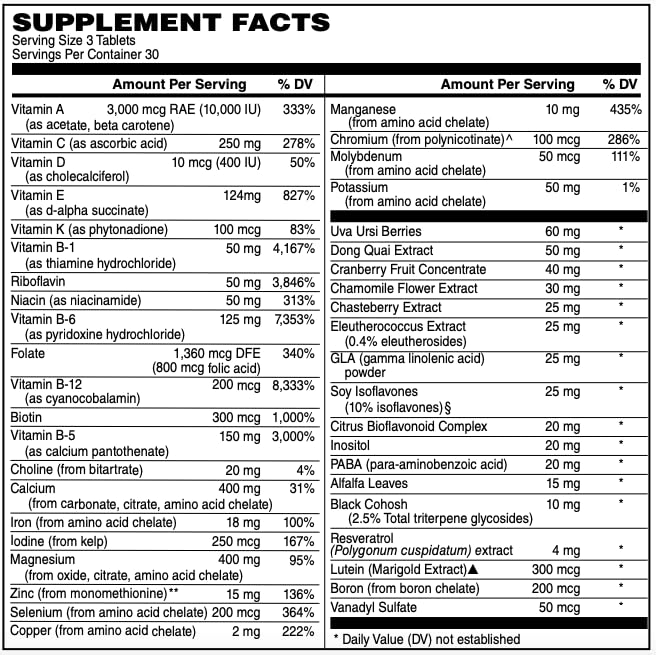 Netrition Active Women's Multivitamin Formula - 90 Tablets - image 2