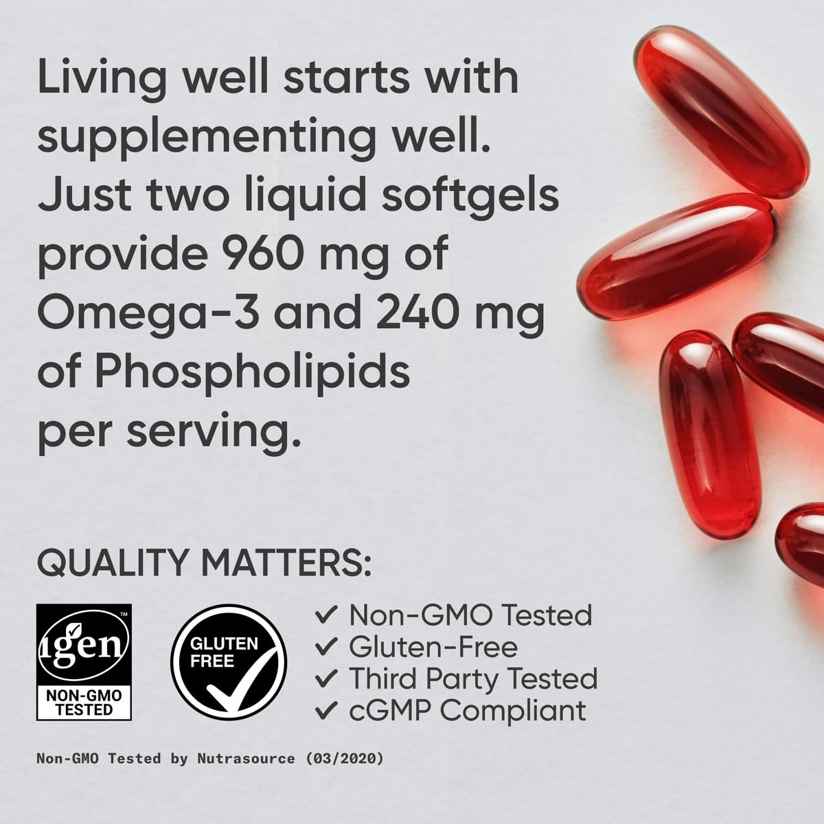 Sports Research Total Omega-3 Fish Oil 2200mg - 120 Softgels - image 4