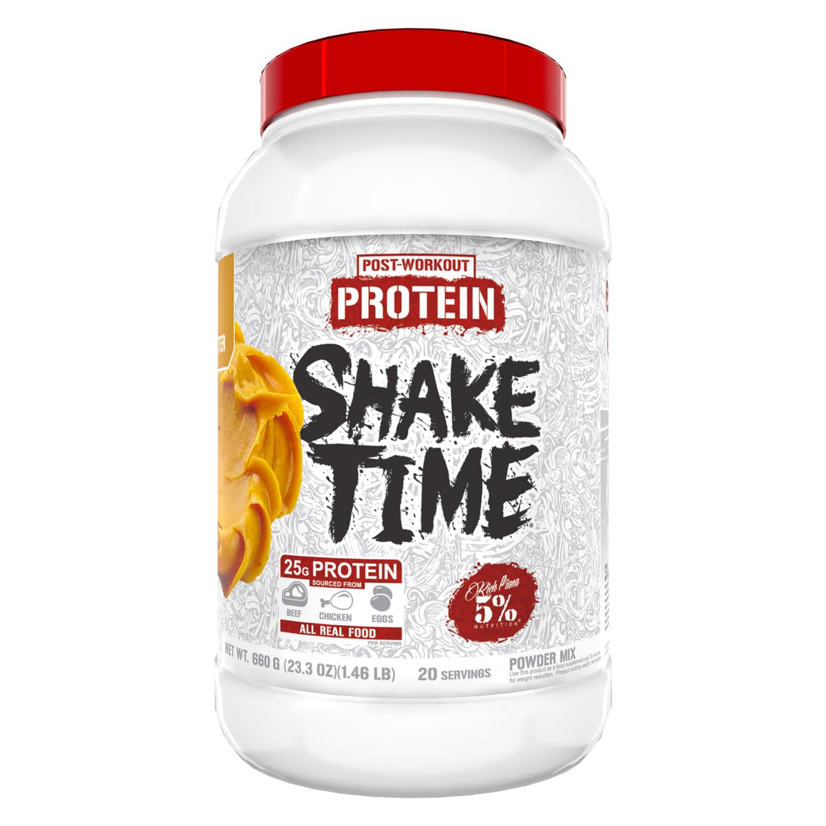 5% Nutrition Shake Time Animal Based Protein Powder