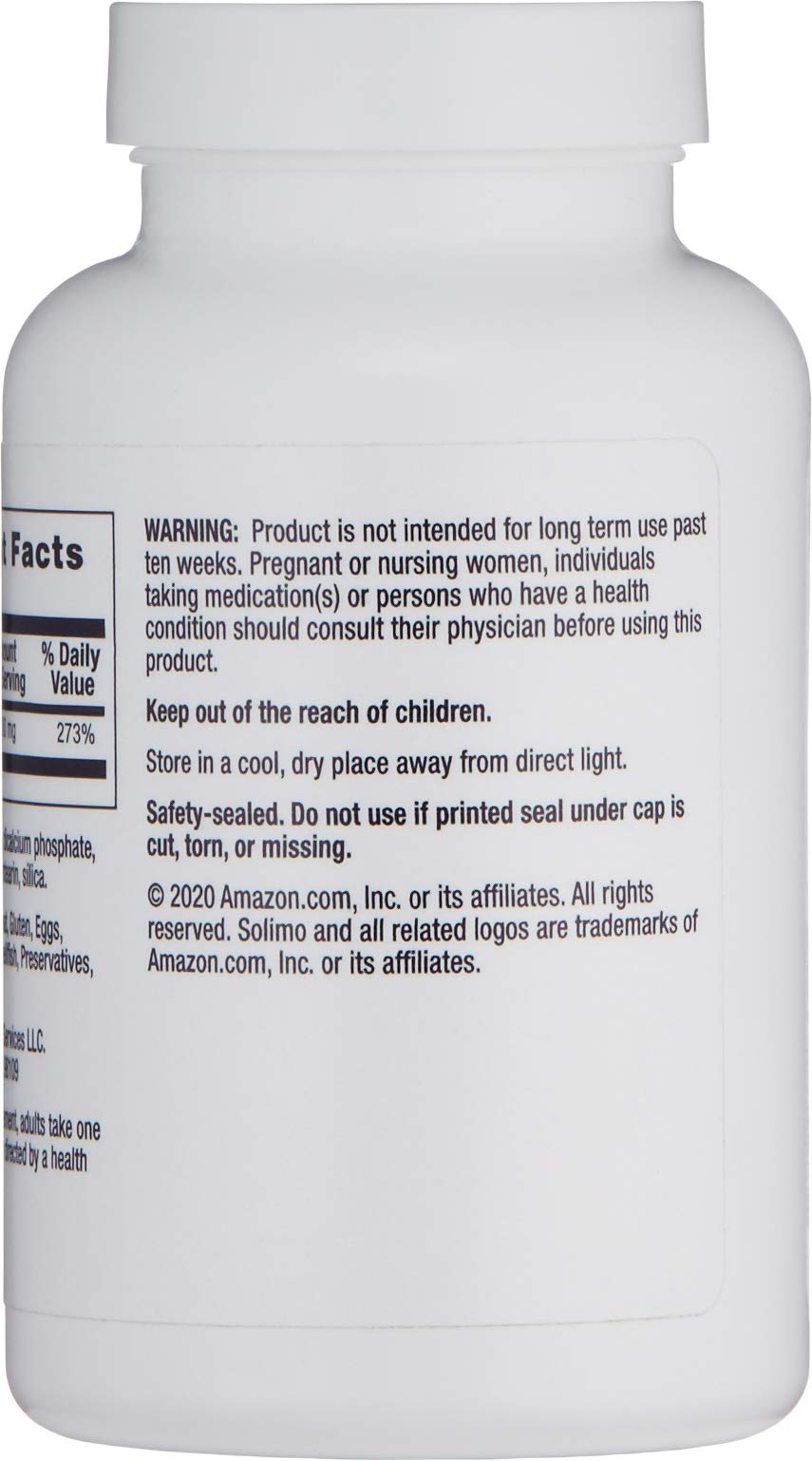 Amazon Brand Solimo Zinc 30mg - 300 Tablets - image 3