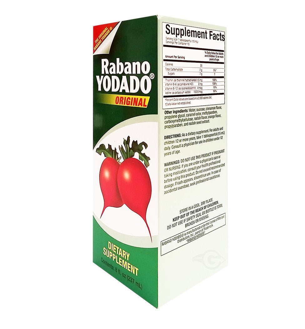 Rabano Yodado Ionized Radish Syrup - 8 Fl Oz - image 2