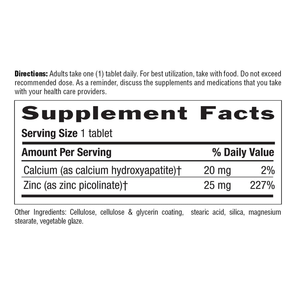 Country Life Zinc Picolinate 25 mg - 100 Tablets - image 4