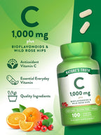 Nature's Truth Vitamin C 1000 mg Plus Bioflavonoids & Rose Hips - 300 Caplets - image 5