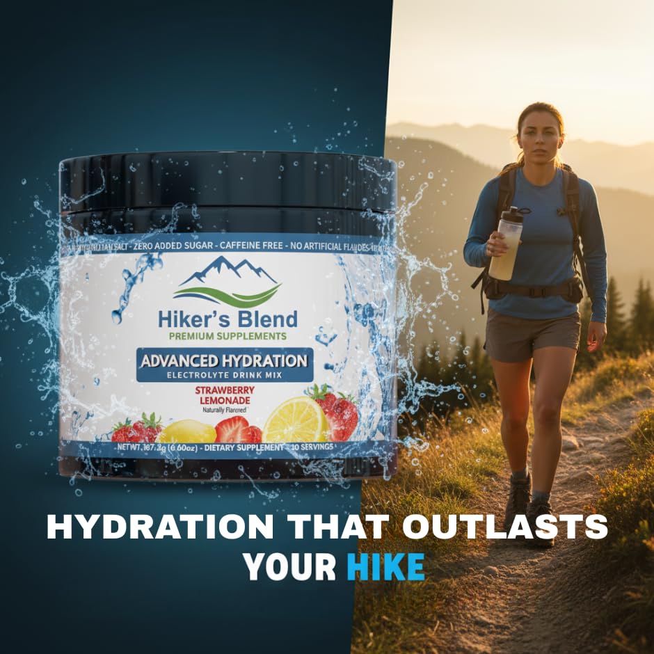 Hiker's Blend Advanced Hydration Electrolyte Drink Mix - 30 Servings - image 3