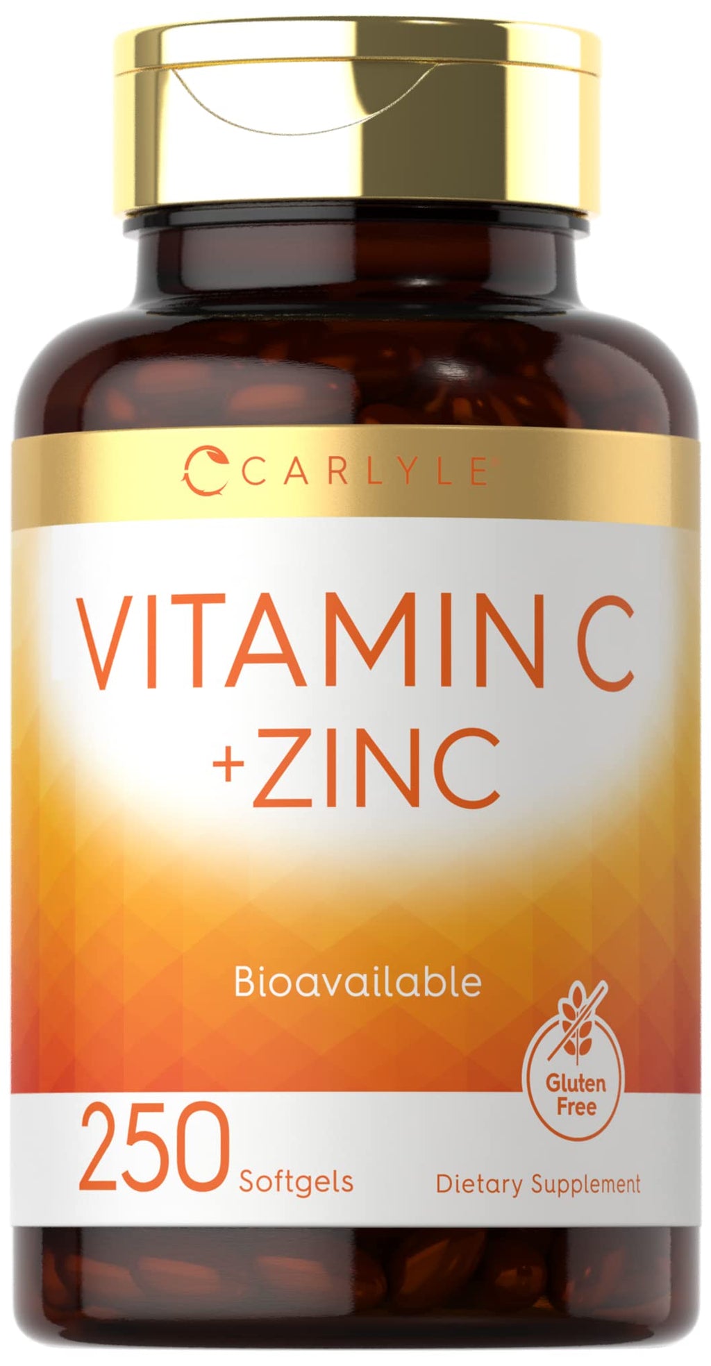 Carlyle Vitamin C with Zinc - 250 Softgels