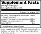 R-Garden Cordyceps Plus Energy Booster - 180 Capsules - image 2