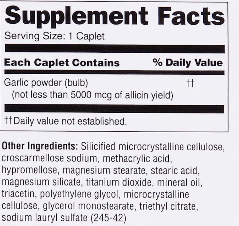 Garlique Garlic Caplets for Heart Health - 120 Count - image 3