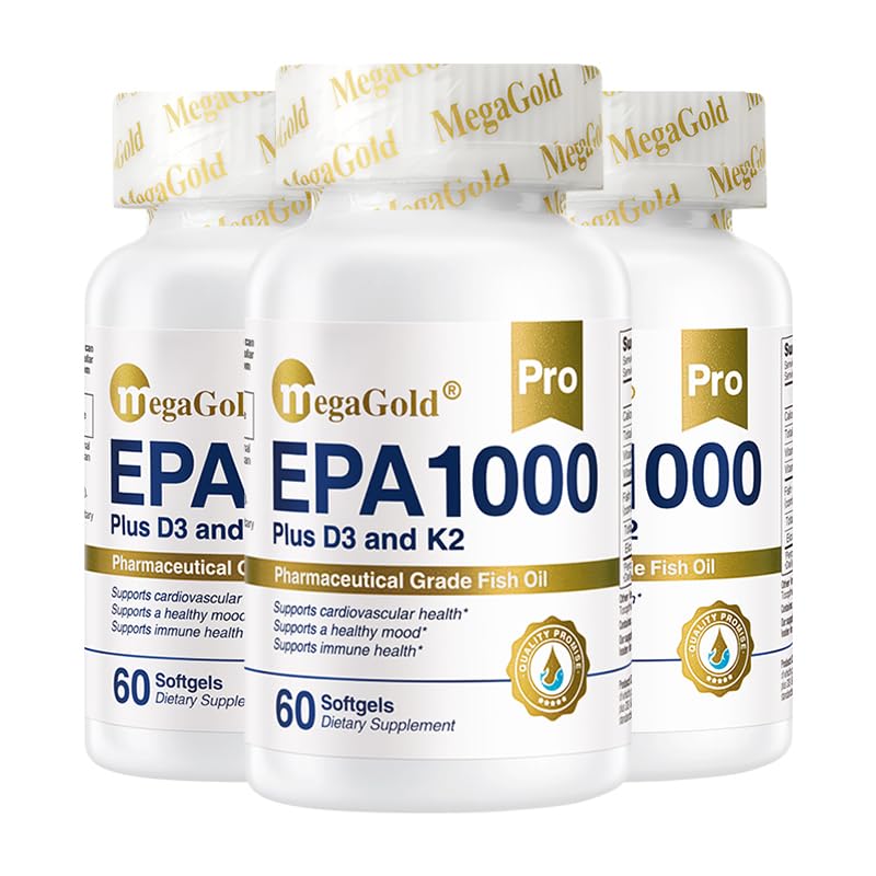 MegaGold EPA1000 Omega 3 Fish Oil, EPA Supplement
