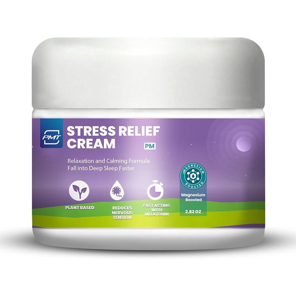 PMT Stress Relief Cream with Magnesium & Melatonin - 2.83oz