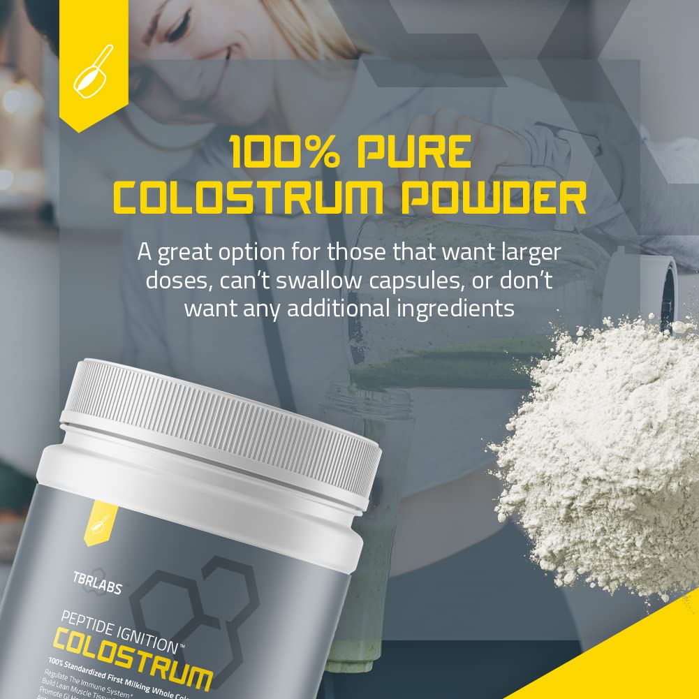 TBR Labs Colostrum Powder Grass Fed Gut Health - 200g - image 5