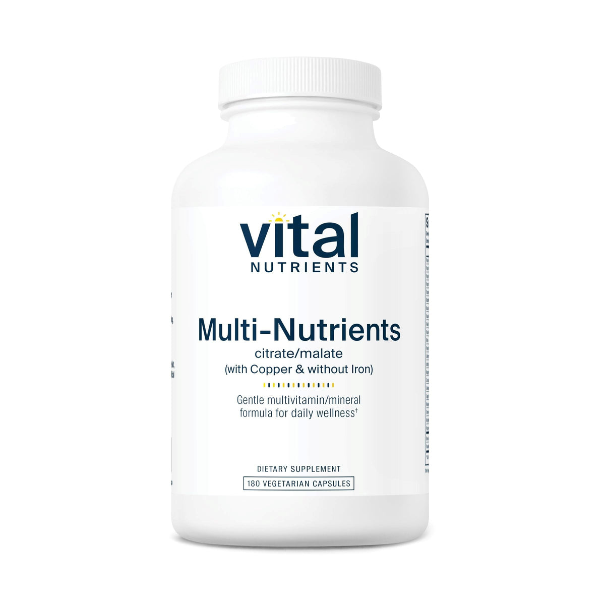 Vital Nutrients Multi-Nutrients 2 Multivitamin - 180 Vegetarian Capsules