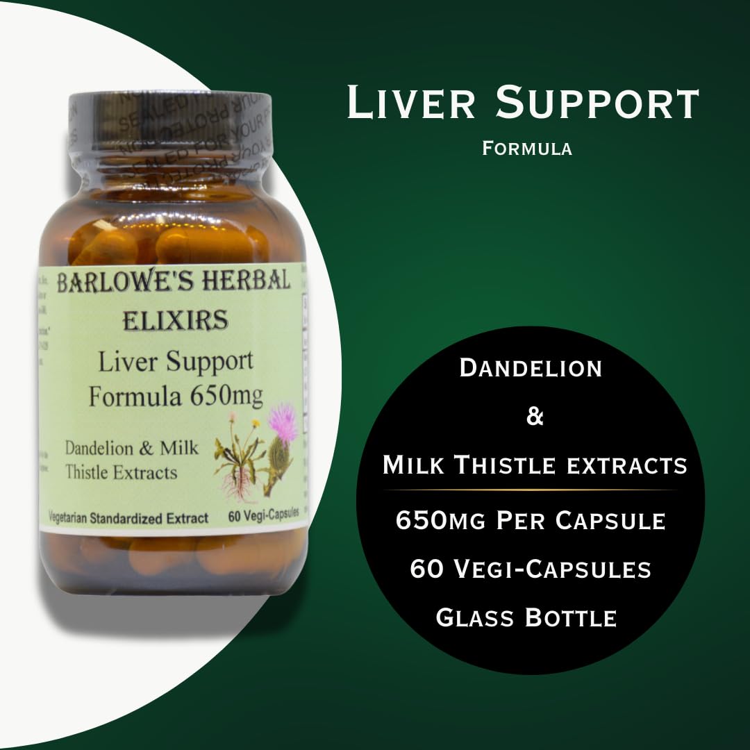 Barlowe's Herbal Elixirs Liver Support Formula - 60 Capsules - image 3