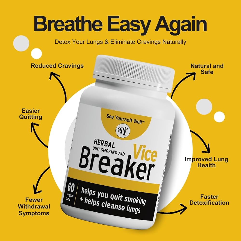 See Yourself Well Vice Breaker Herbal Supplement - 60 Capsules - image 2