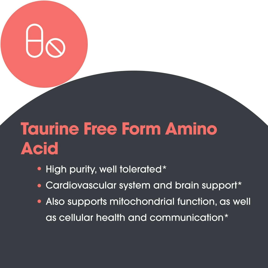 Allergy Research Group Taurine 500 mg Amino Acid - 100 Capsules - image 4