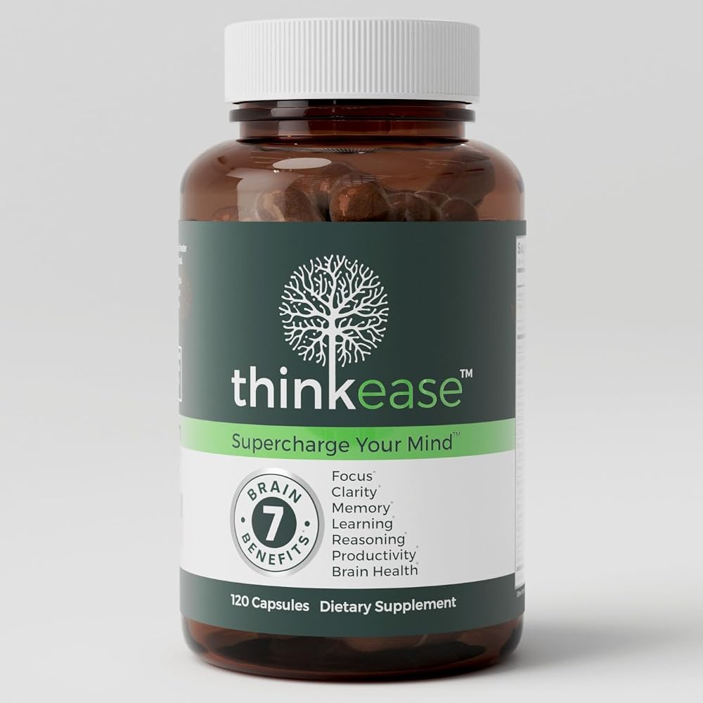 ThinkEase Brain Supplement Nootropic - 120 Capsules