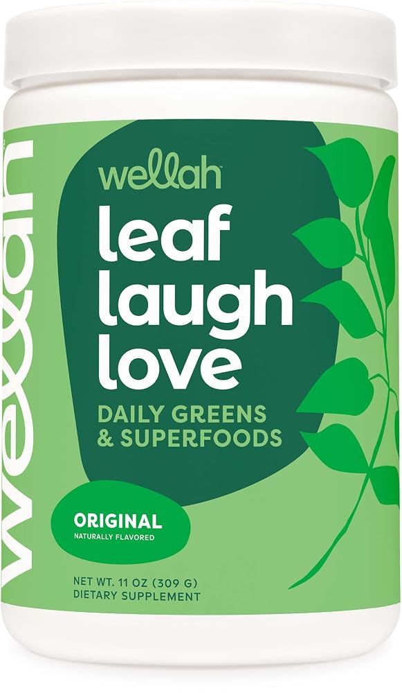Wellah Leaf Laugh Love Super Greens Powder - 30 Servings
