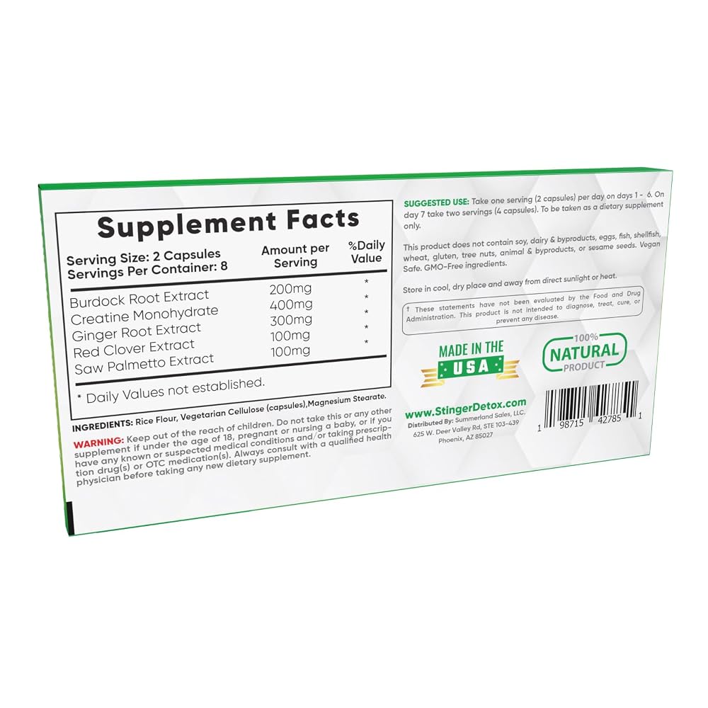 Stinger Detox 7-Day Total Detox Permanent Cleanser - 16 Capsules - image 3