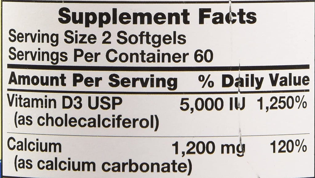 Nature's Truth Absorbable Calcium 1200 mg Plus D3 - 240 Softgels - image 5