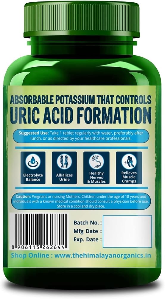 Generic Potassium Citrate 800mg Vegetarian Tablets - 120 Count - image 2