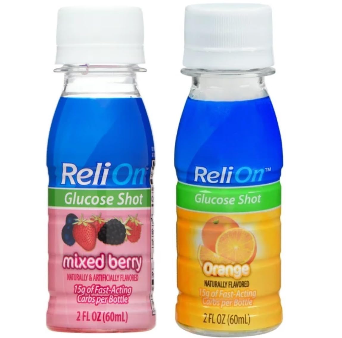Reli On ReliOn Glucose Shot Orange and Mixed Berry - 2 Pack