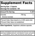 Nutriya Guanábana Graviola Soursop Antioxidant - 100 Vegetarian Capsules - image 2