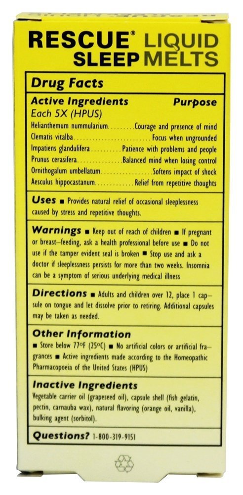 RESCUE Rescue Sleep Liquid Melts - 28 Capsules - image 3