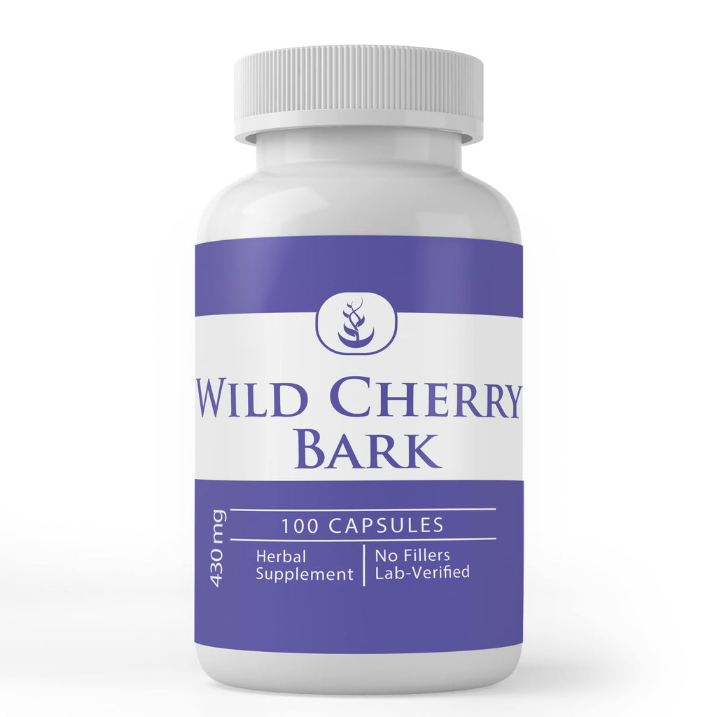 PURE ORIGINAL INGREDIENTS Wild Cherry Bark - 100 Capsules