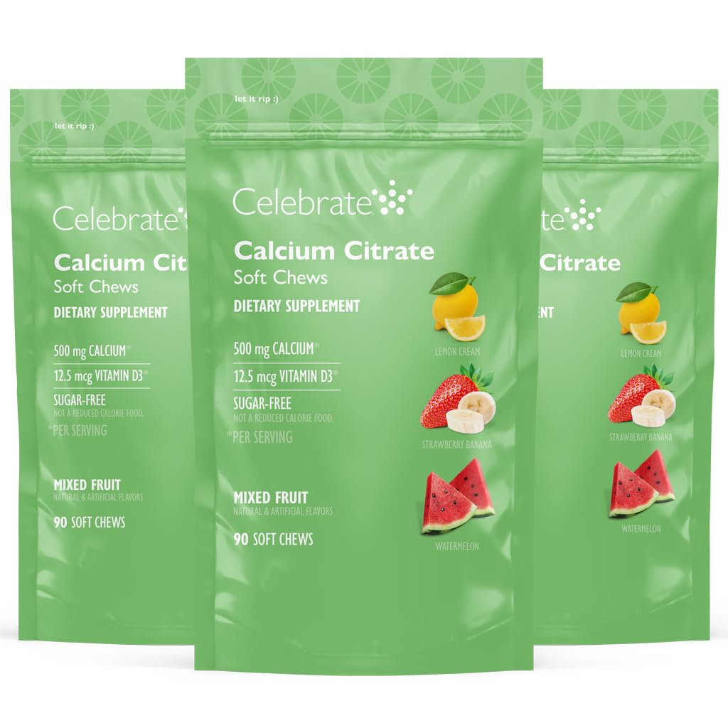 Celebrate Vitamins Bariatric 500mg Calcium Citrate Soft Chews