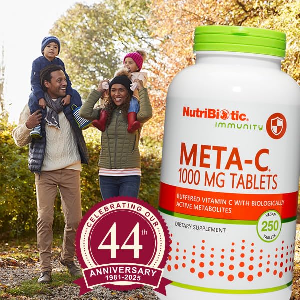 NutriBiotic Meta-C Vitamin C 1000 mg Antioxidant Support - 250 Tablets - image 4
