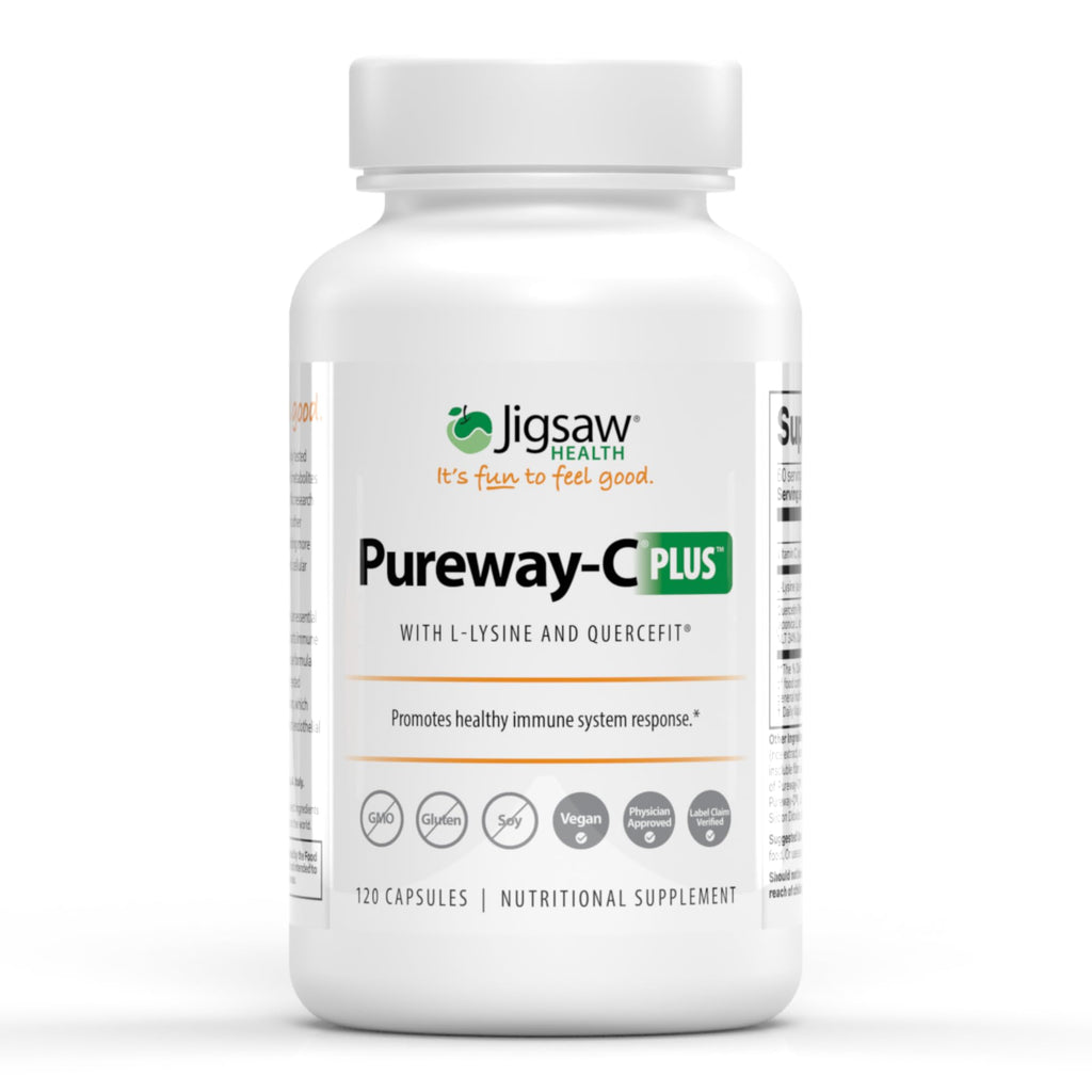 Jigsaw Health Pureway-C Plus Vitamin C with L-Lysine - 120 Capsules