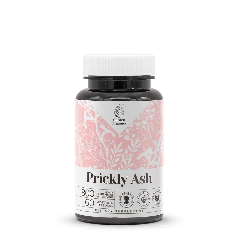 Garden Organics Prickly Ash Herbal Supplement - 60 Vegetarian Capsules