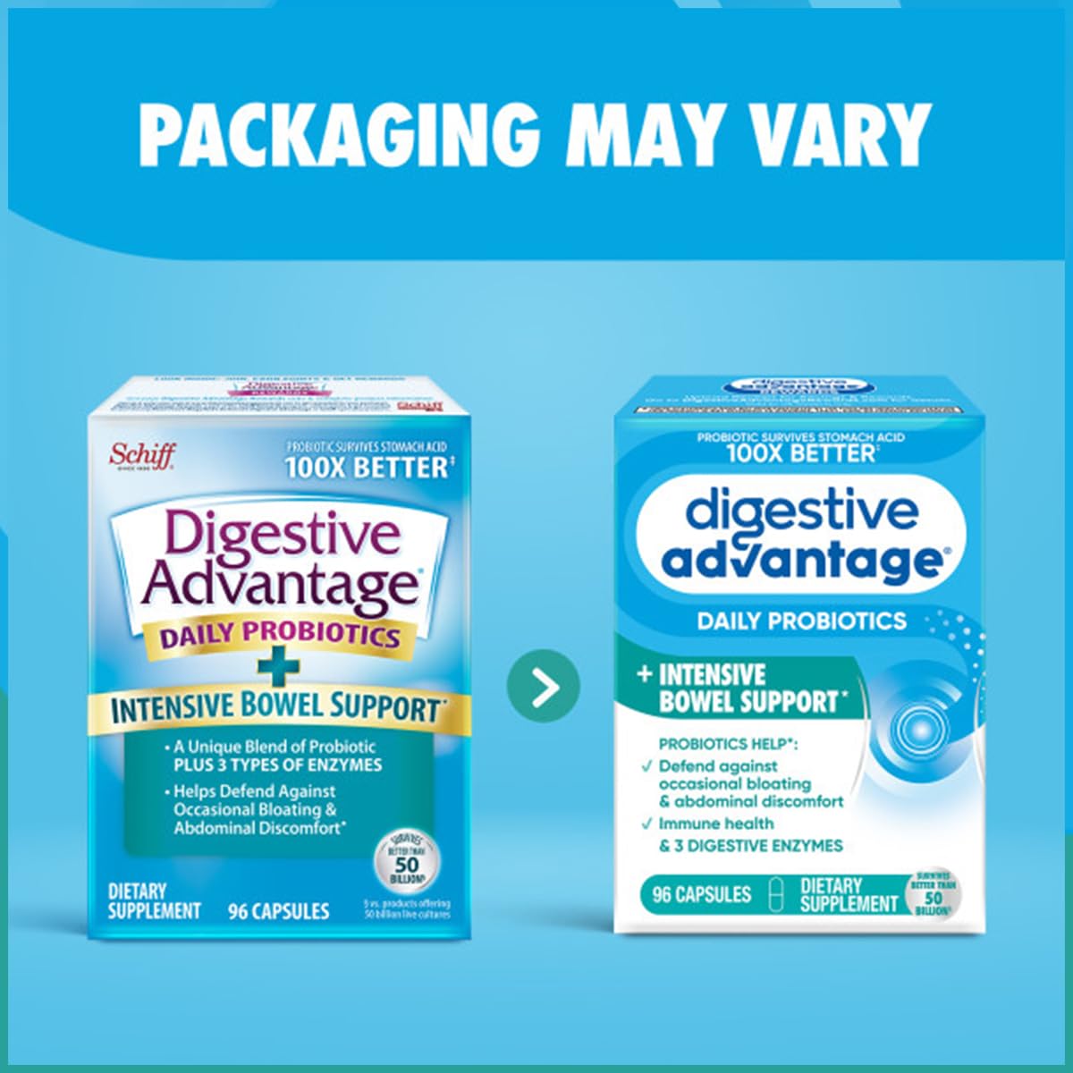 Digestive Advantage IBS Probiotics with Digestive Enzymes - 96 Capsules - image 8