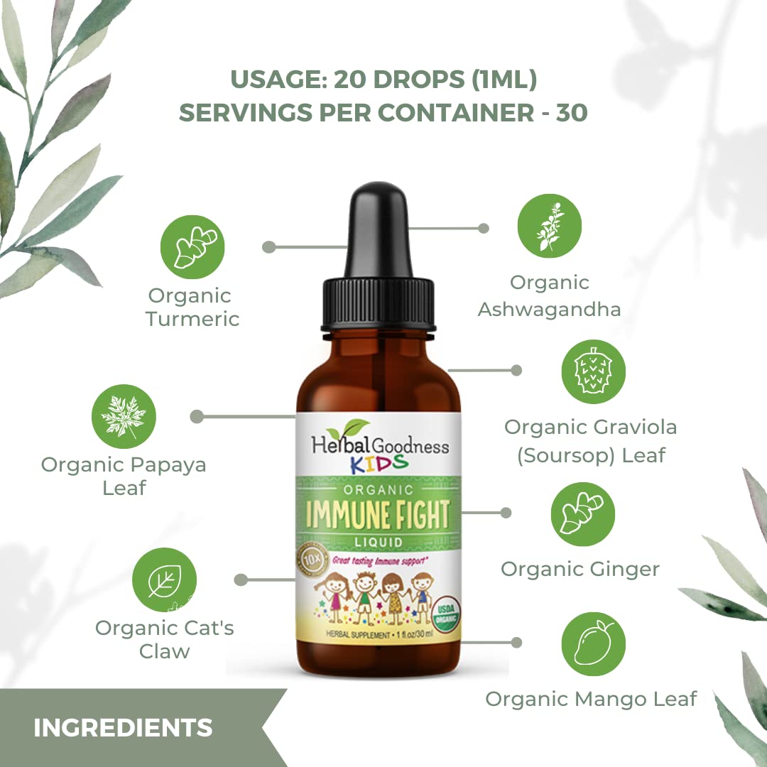 Herbal Goodness Kids Immune Support with Ashwagandha - 1 Fl Oz - image 8