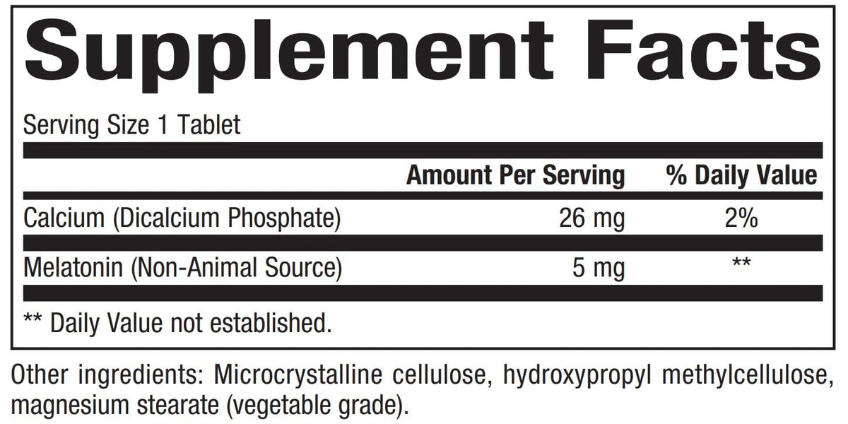 Bioclinic Naturals Melatonin Time Release 5 mg - 60 Tablets - image 2