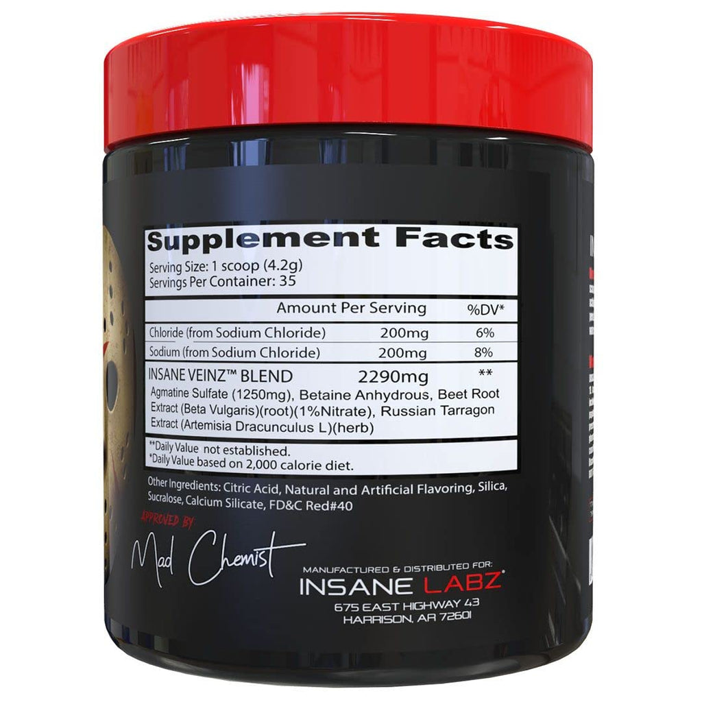 Insane Labz Insane Veinz Non Stimulant NO Enhancing Powder
