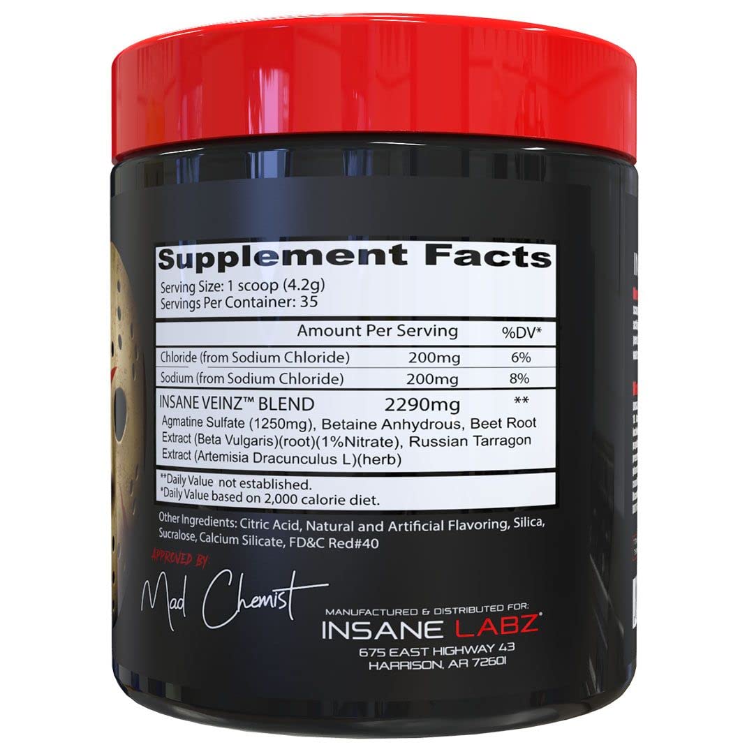 Insane Labz Insane Veinz Non Stimulant NO Enhancing Powder