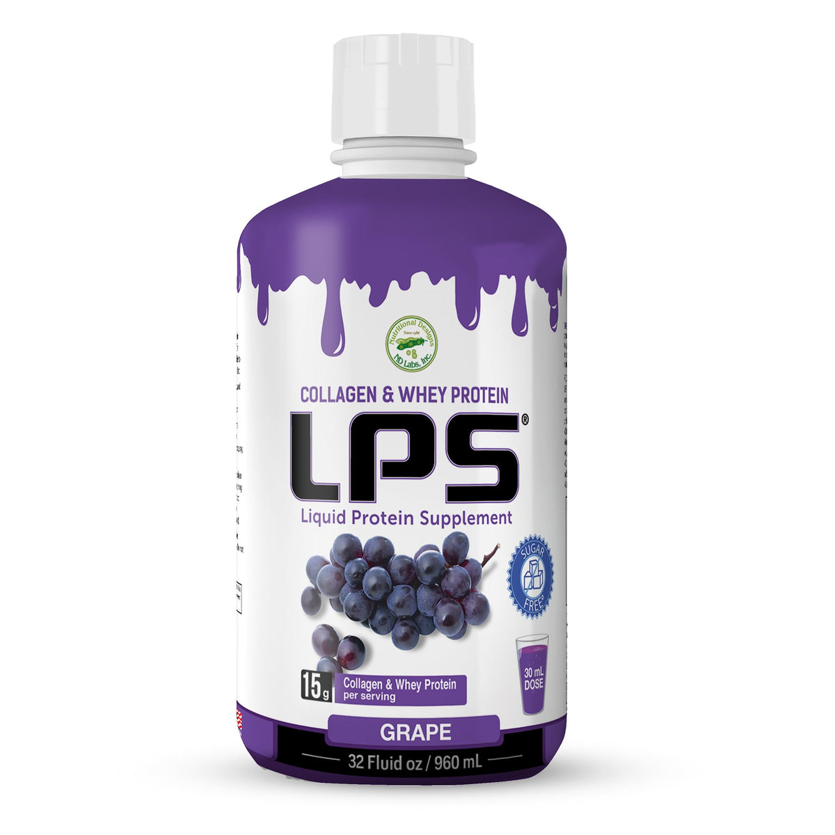 Nutritional Designs Sugar-Free Liquid Collagen & Whey Protein