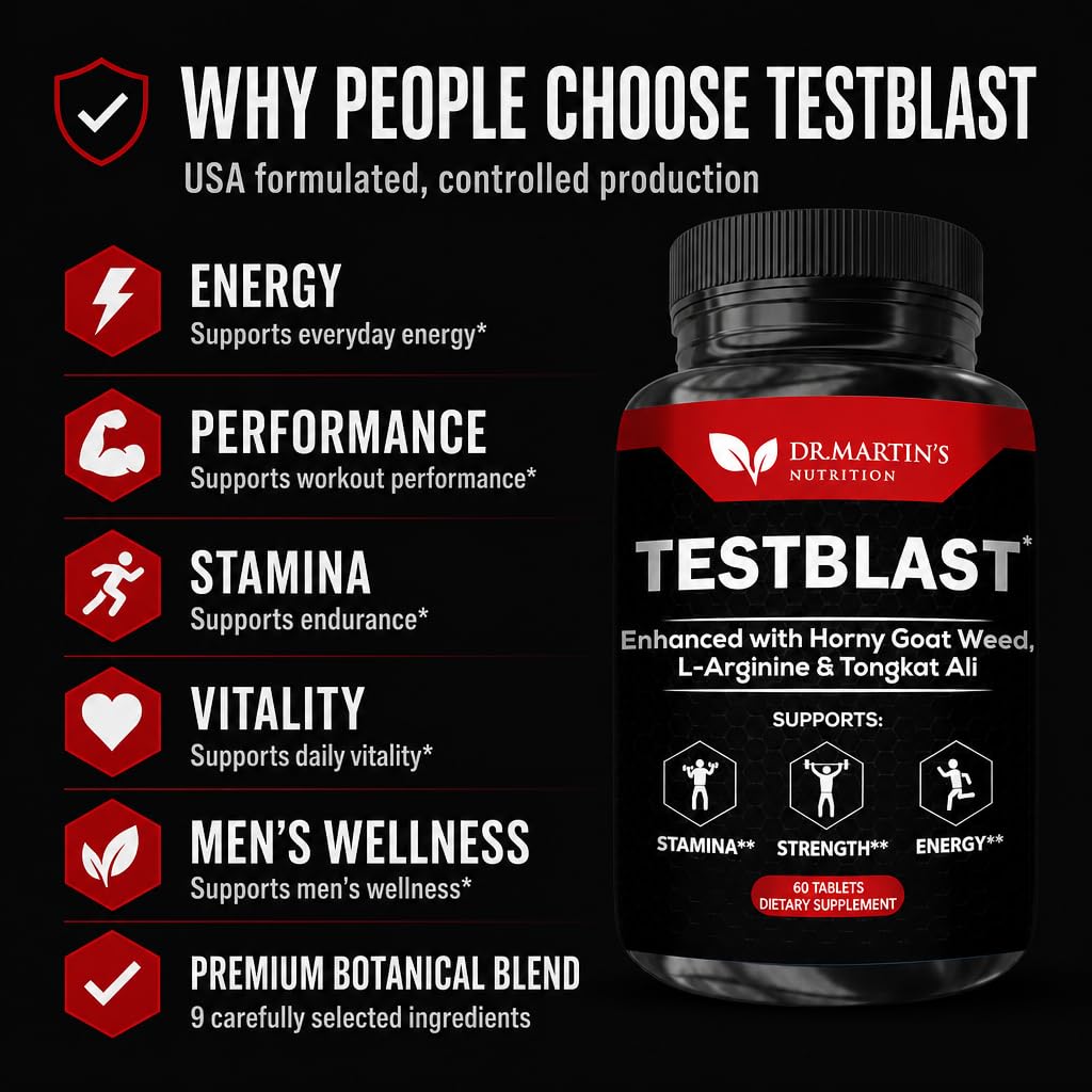 DR. MARTIN'S NUTRITION Extra Strength Testosterone Booster - 60 Capsules - image 2