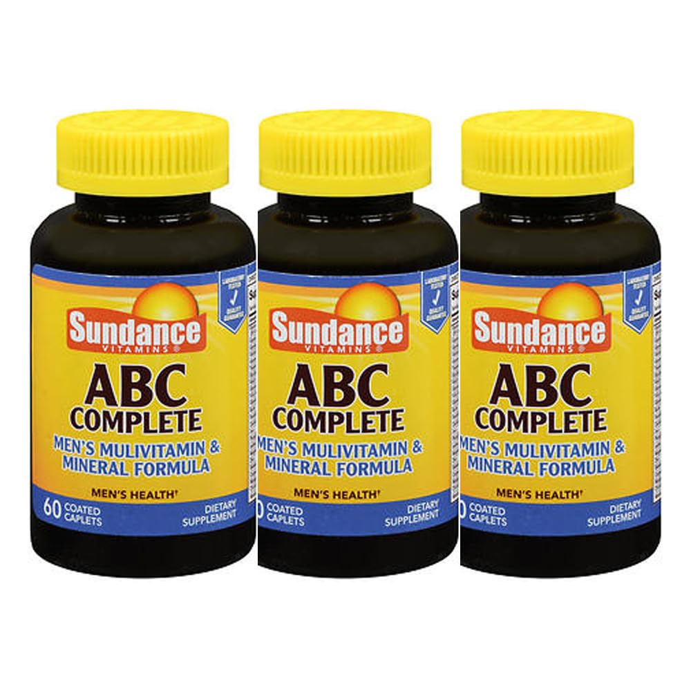 Sundance ABC Complete Men's Multivitamin & Mineral Formula - 180 Caplets